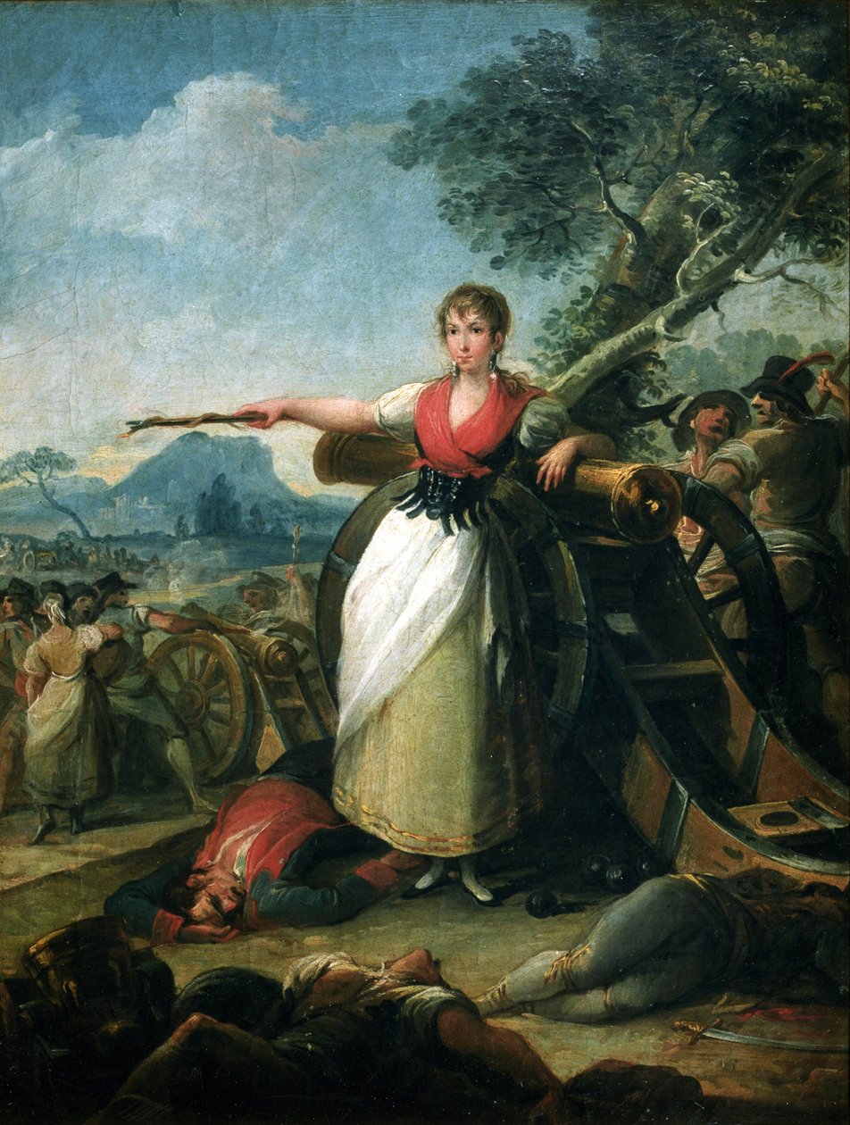 Spansk: Agustina de Aragón Agustina de Aragón af Juan Gálvez