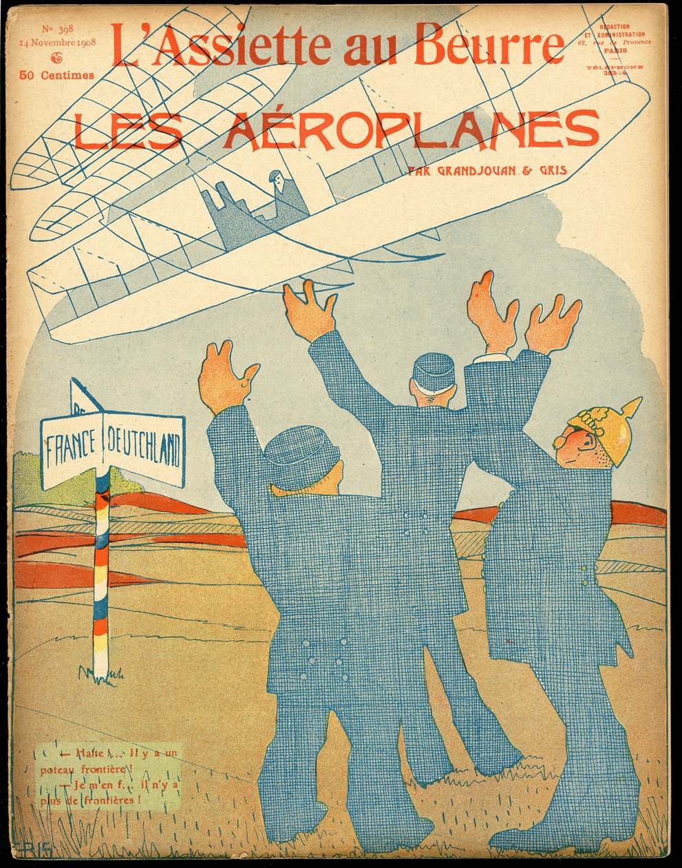 Cover af "" The Butter Plate"", nummer 398, Satirique en Colours af Juan Gris