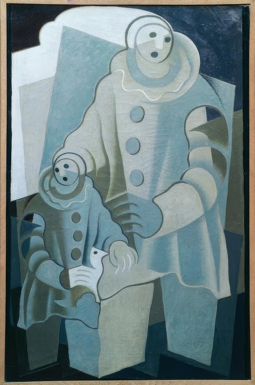 De to Pierrots af Juan Gris