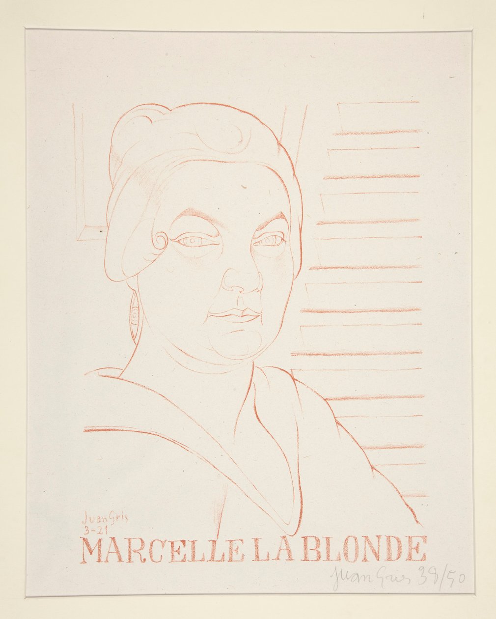 Marcelle La Blonde af Juan Gris