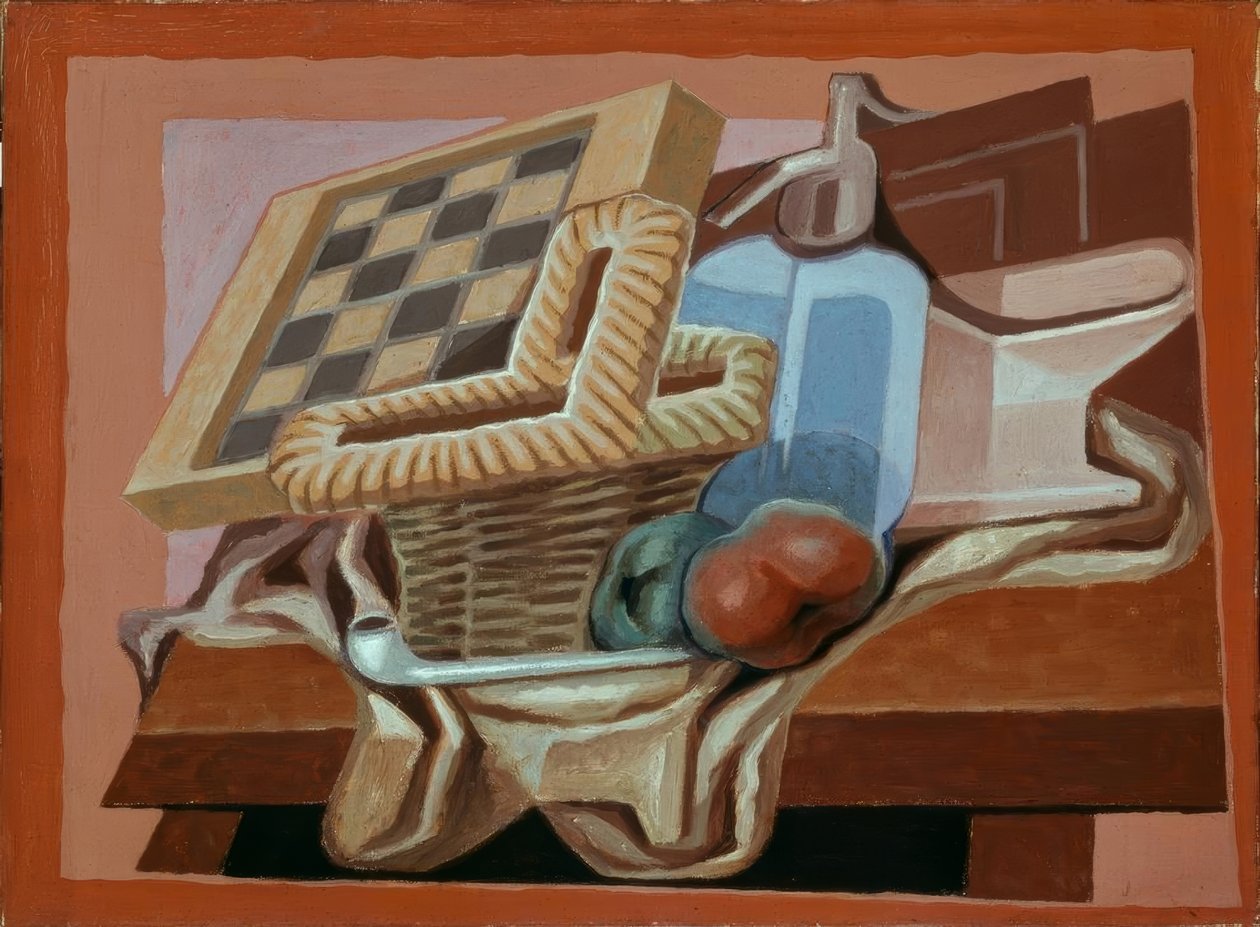 Kurv og sifon af Juan Gris