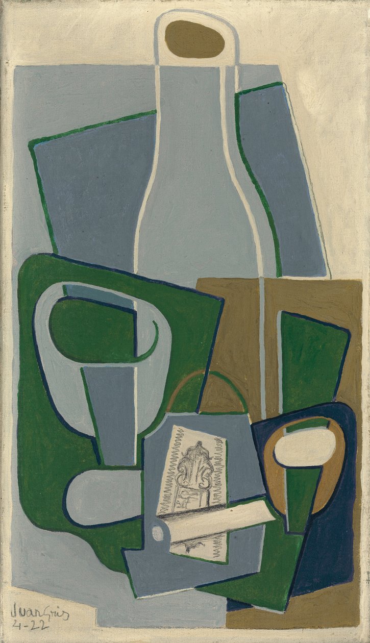 Pibe og pakke tobak, 1922 af Juan Gris