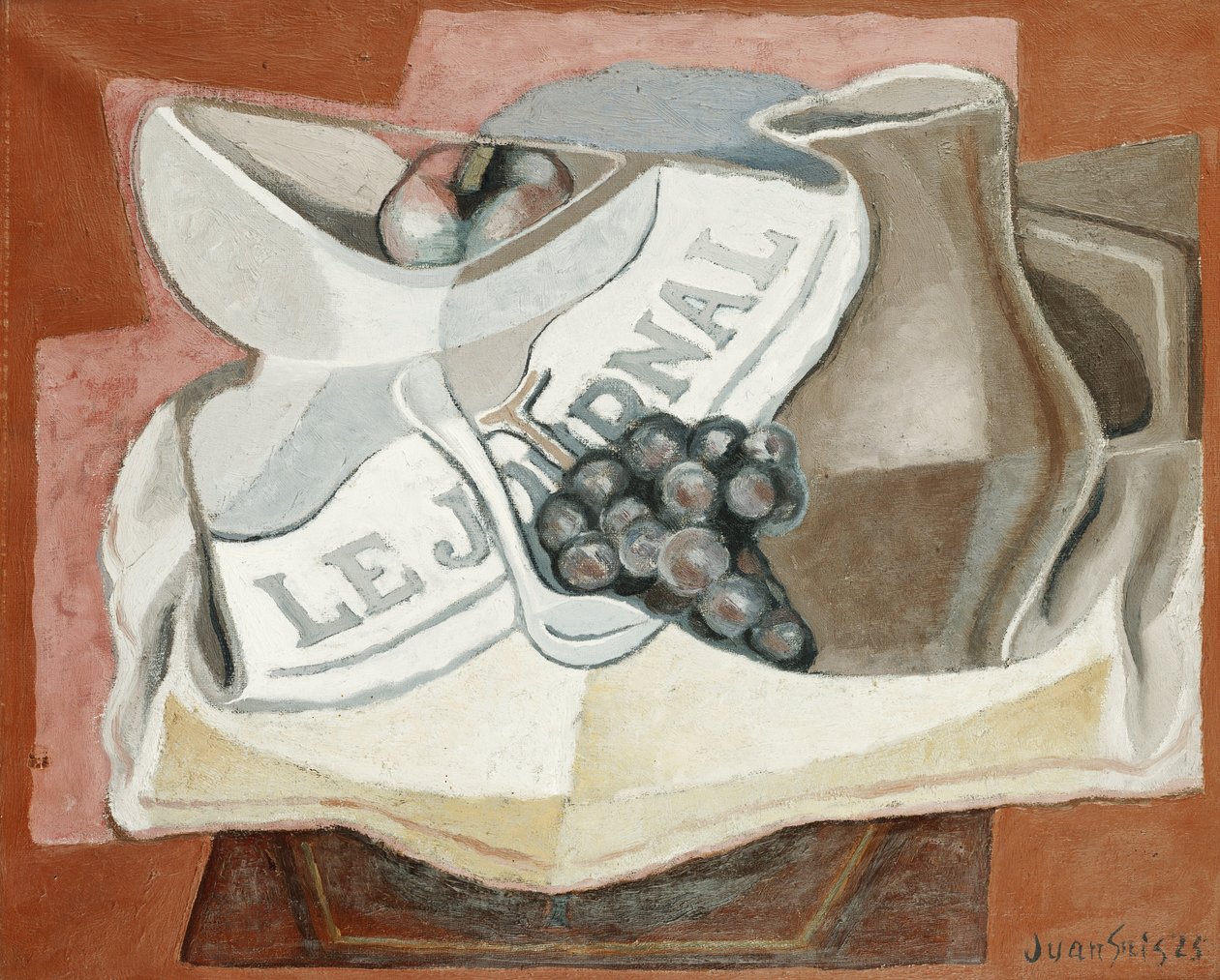 Vindrueklasen; La Grappe de Raisins, 1925 af Juan Gris