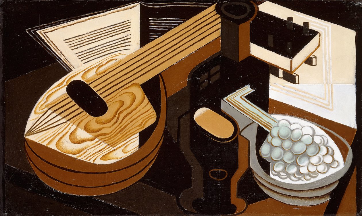 Mandolinen; Mandolinen, 1921 af Juan Gris