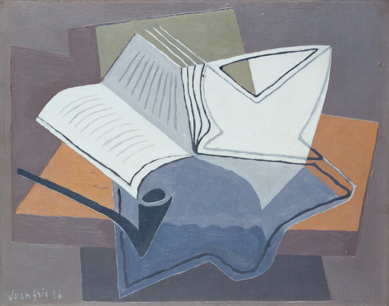 Piben og den åbne bog af Juan Gris