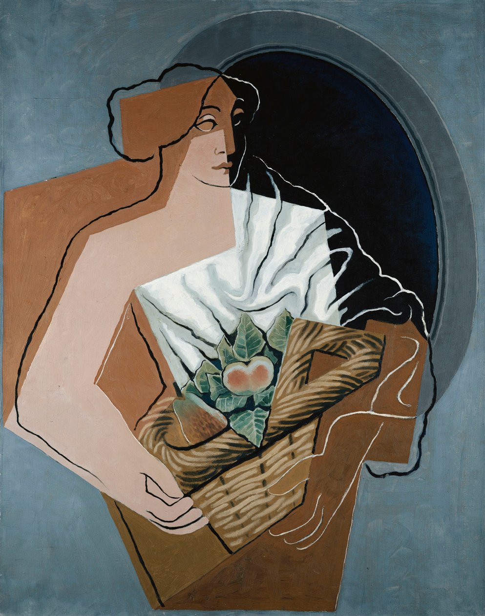 Kvinde med kurv; Kvinde med kurv, 1927 af Juan Gris