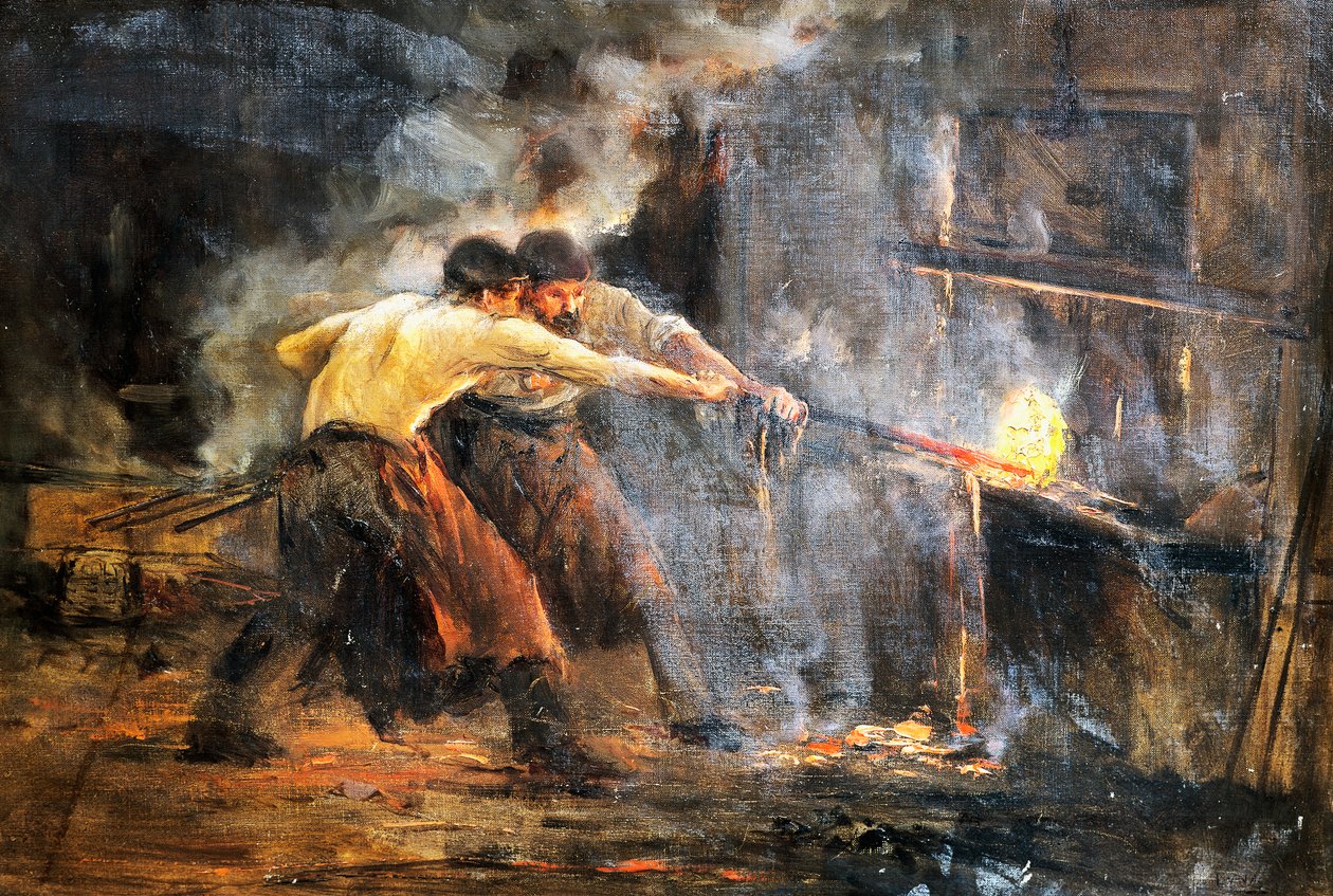 Smede, c19. maleri af Juan Luna y Novicio