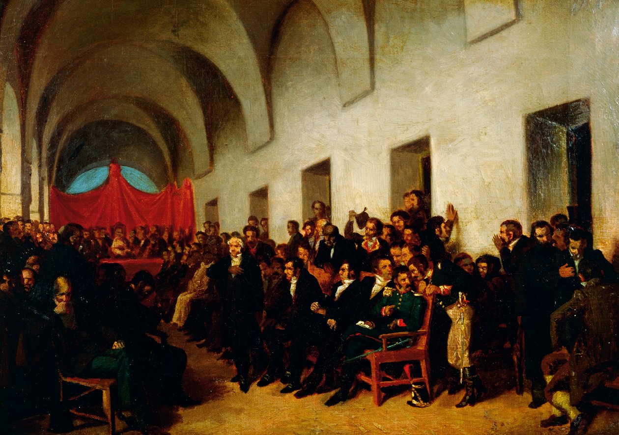 Cabildo i session, 22. maj af Juan Manuel Blanes