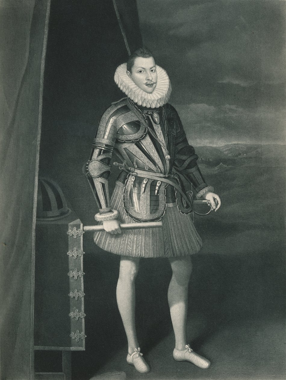 Philip III i rustning, 1605, 1904 af Juan Pantoja de la Cruz