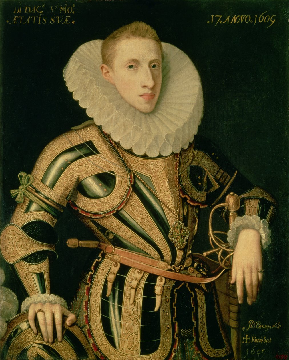 Portræt af Diego de Villamayor af Juan Pantoja de la Cruz