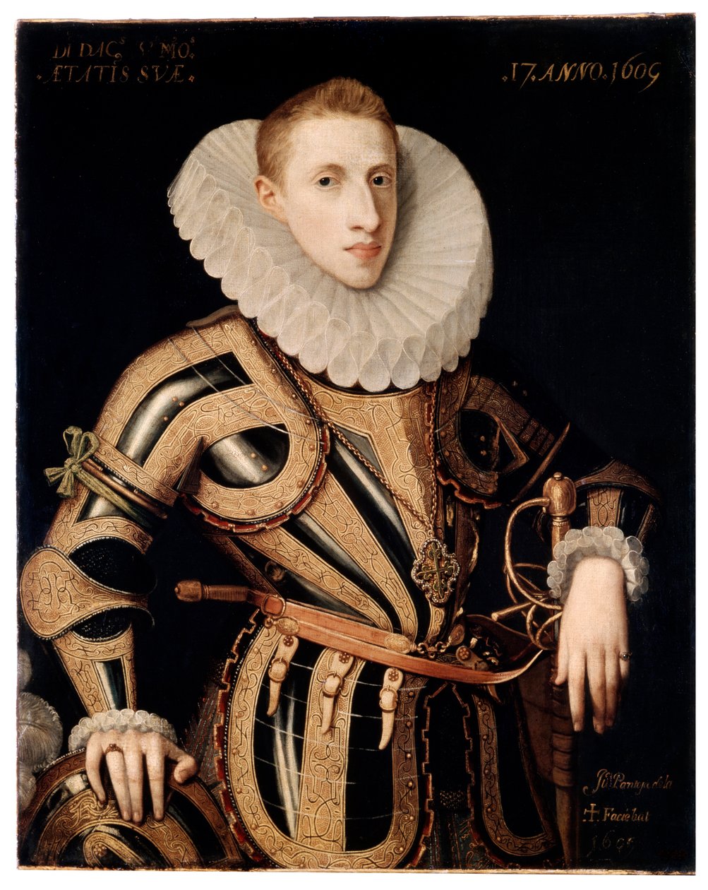Portræt af Don Diego de Villamayor, 1605. af Juan Pantoja de la Cruz