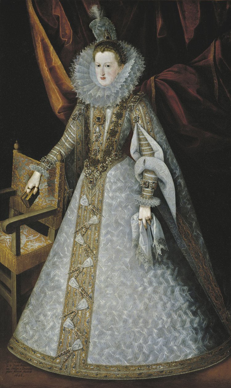 Portræt af Margarita af Østrig 15841611, 1606 af Juan Pantoja de la Cruz