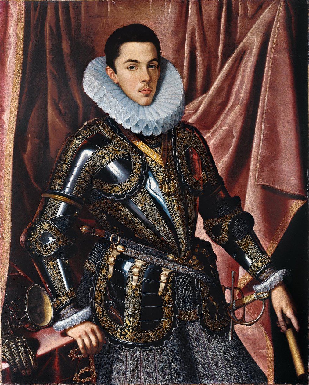 Portræt af prins Philip Emmanuel af Savoyen 15861605, ca 1604 af Juan Pantoja de la Cruz