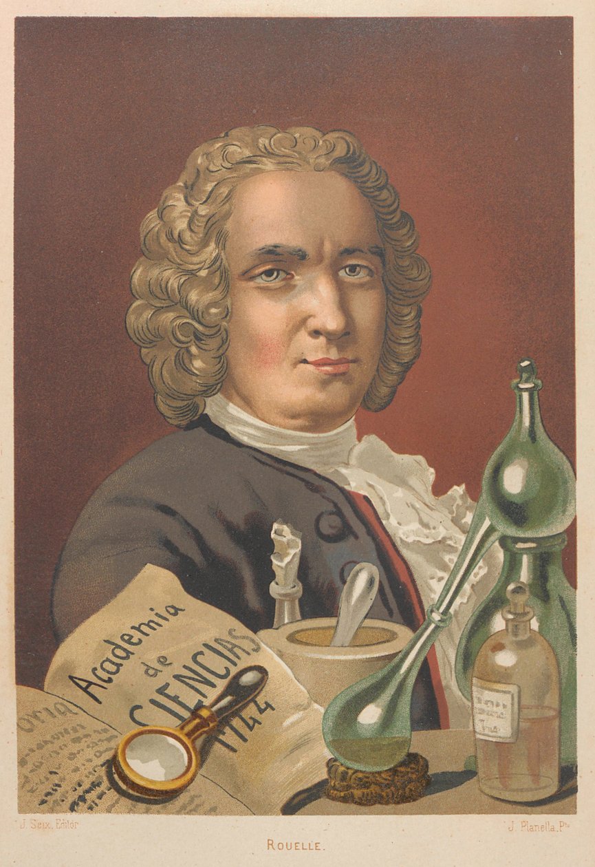 Portræt af Hilaire-Marin Rouelle 1718-1779, 1879. af Juan Planella y Rodríguez