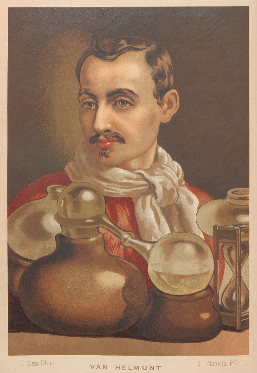 Portræt af Johan Baptista van Helmont 1580-1644, 1879. af Juan Planella y Rodríguez