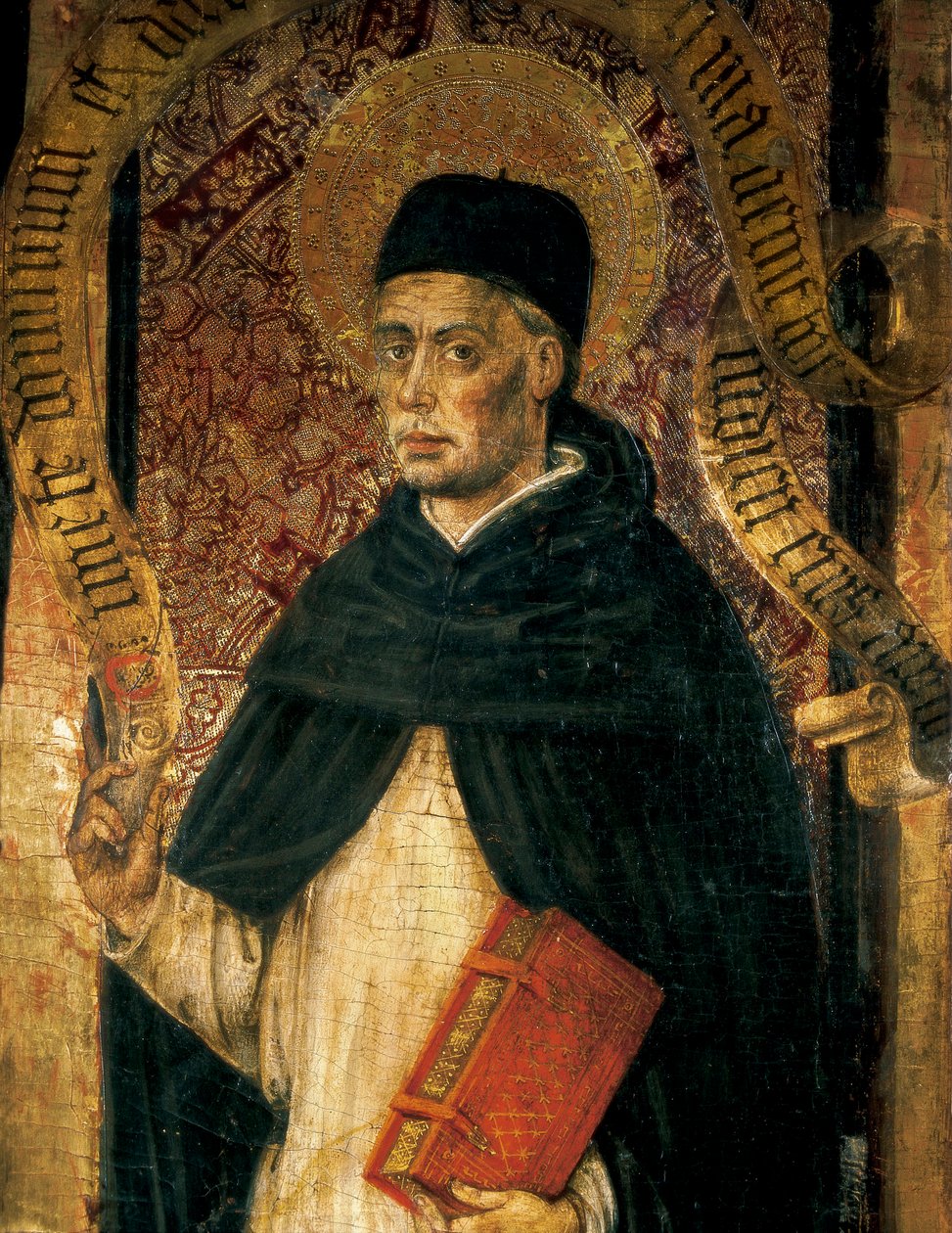 Repræsentation af St. Vincent Ferrer (1350-1419), dominikansk præst af Juan Rexach or Reixach