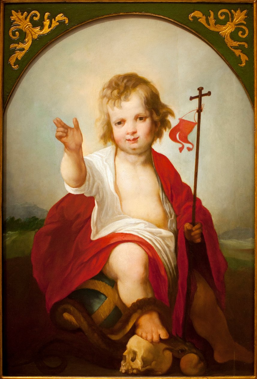 The Child Jesus Savior - Maleri af Juan de Roelas (ca. 1558/1560-1625), olie på lærred, ca. 1610 - Museum of Fine Arts i Sevilla, Spanien af Juan de Roelas