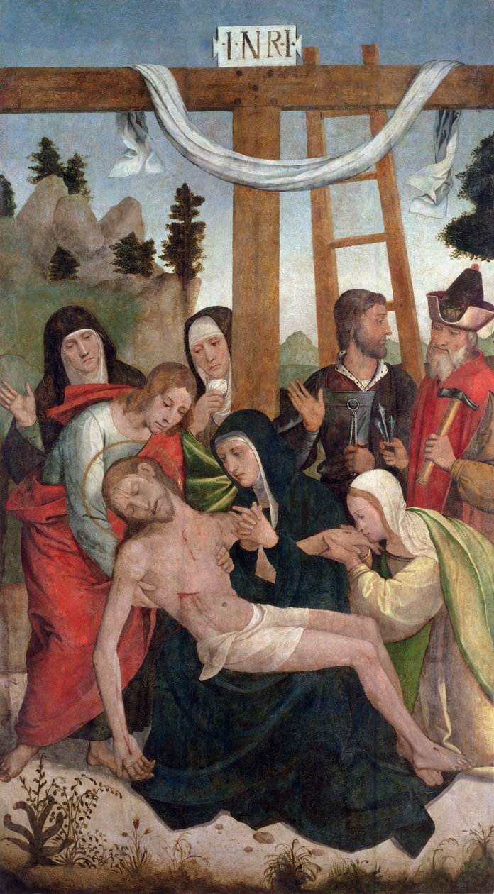 Deponeringen (panel) af Juan de Borgoña