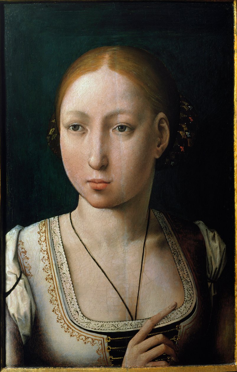 Portræt af Joanna I af Castilla, kaldet Joanna den Gale af Juan de Flandes