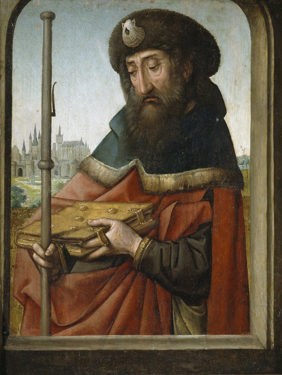 Sankt Jakob den Ældre som pilgrim af Juan de Flandes