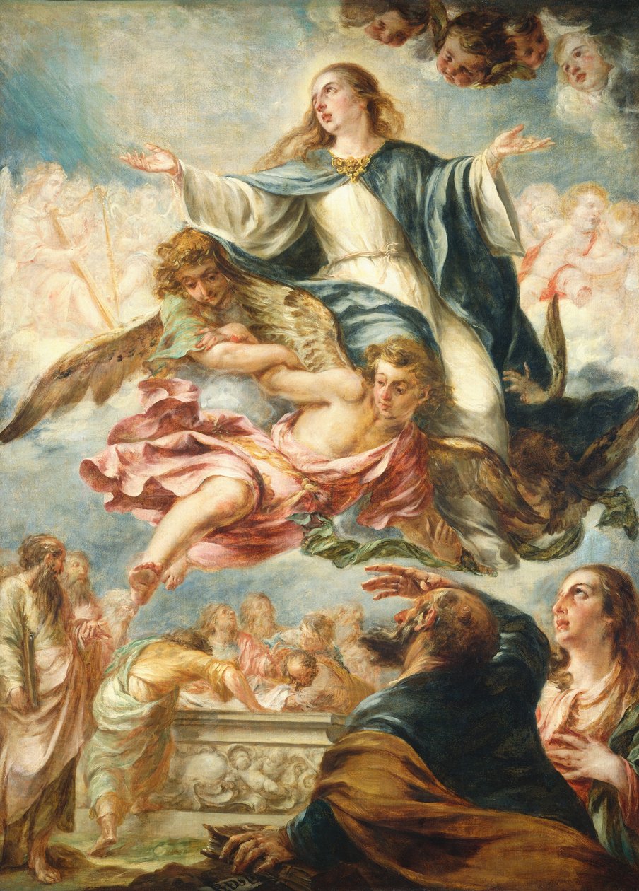 Jomfruens antagelse, ca. 16581660. af Juan de Valdes Leal