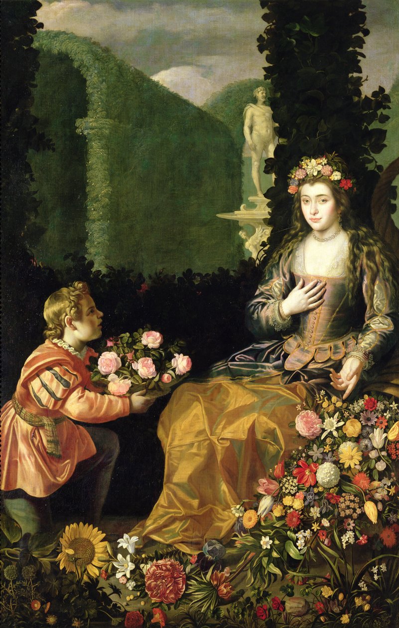 Offer til Flora, 1627 af Juan der Hamen y van León