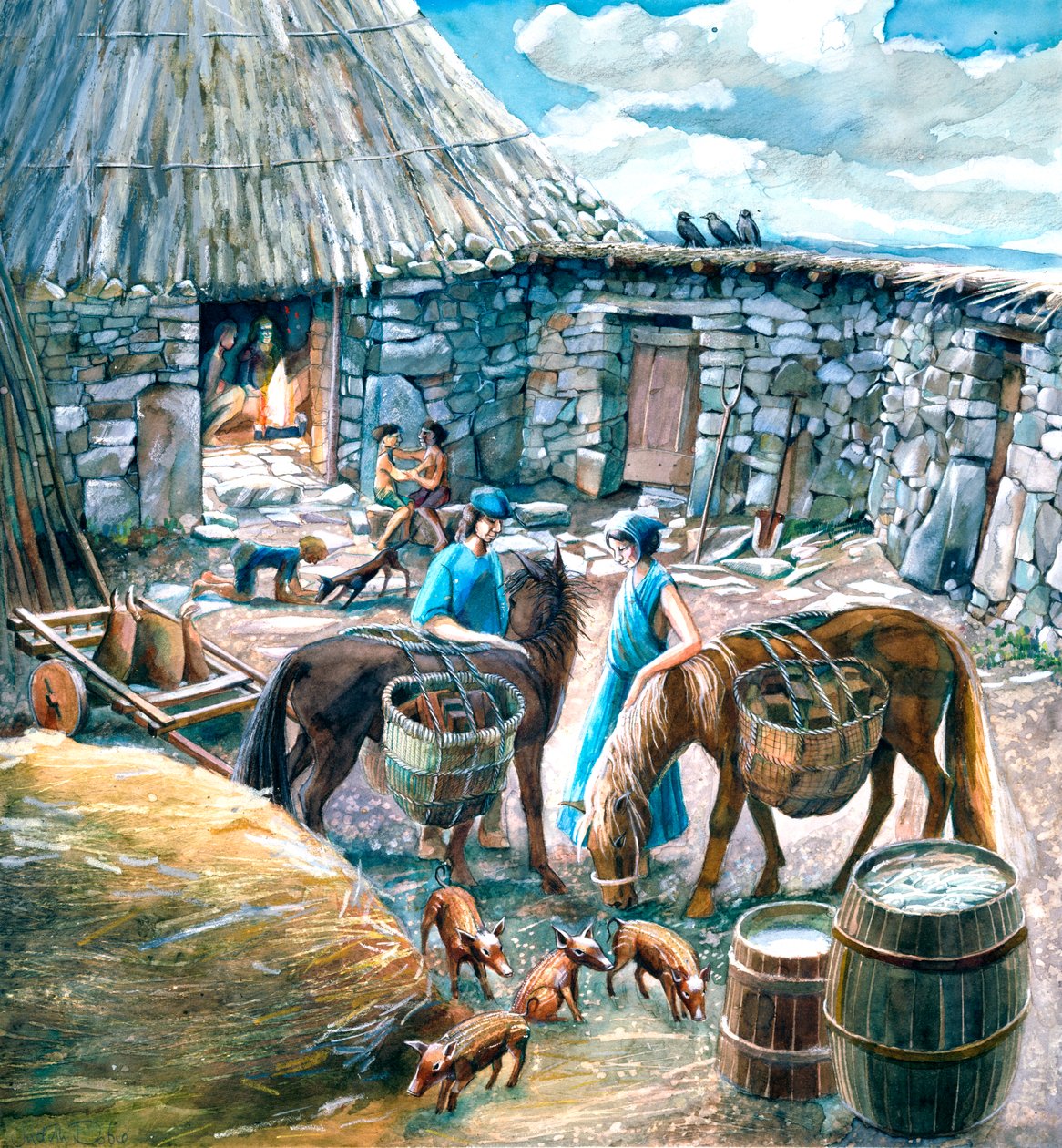 Chysauster Ancient Village, c1st-2nd century, c1990-2010 af Judith Dobie