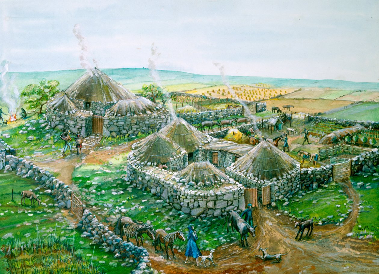 Chysauster Ancient Village, c1st-2nd century, c1990-2010 af Judith Dobie