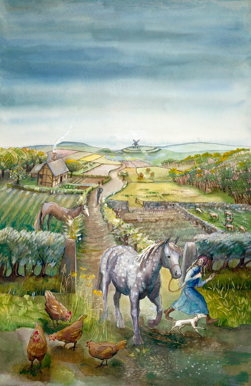 Landskab, c1600-tallet, c1990-2010 af Judith Dobie