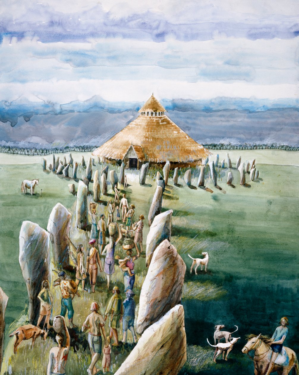 The Sanctuary, Avebury, c3rd millennium BC, c1990-2010 af Judith Dobie