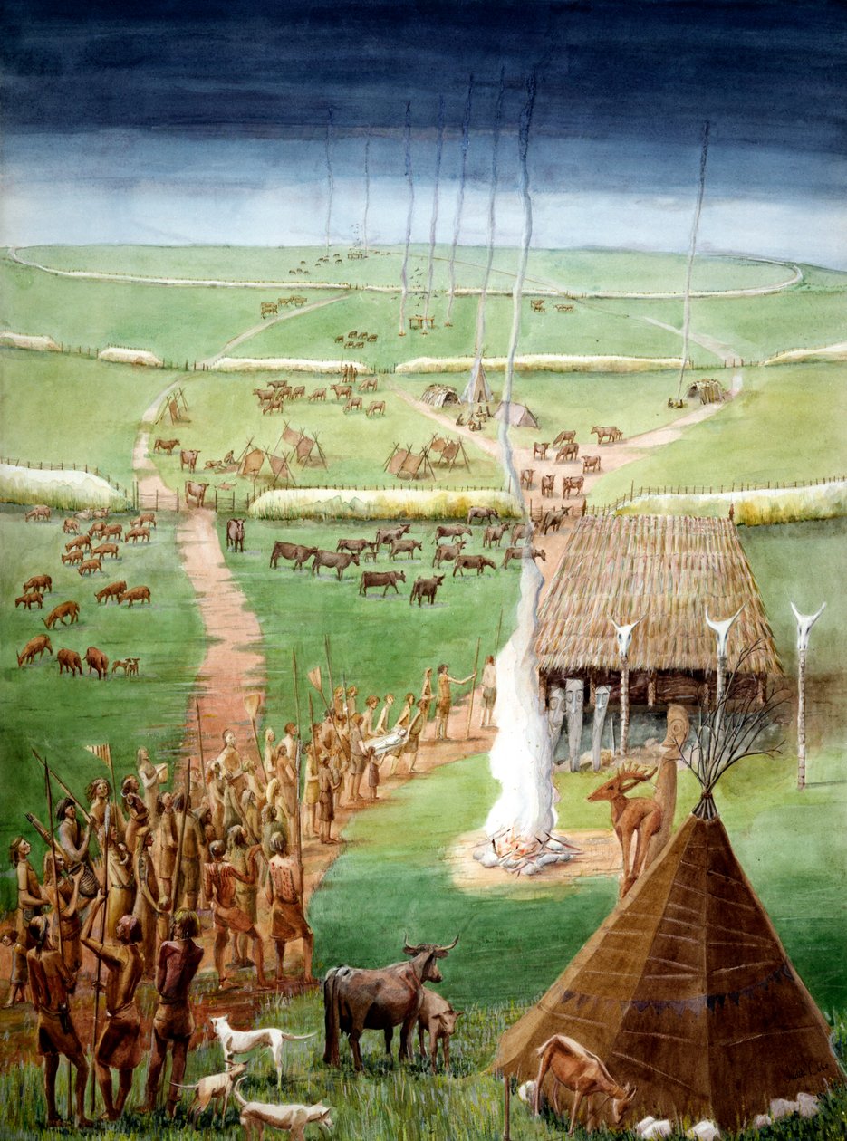 Windmill Hill, Avebury, Wiltshire, i neolitisk tid af Judith Dobie