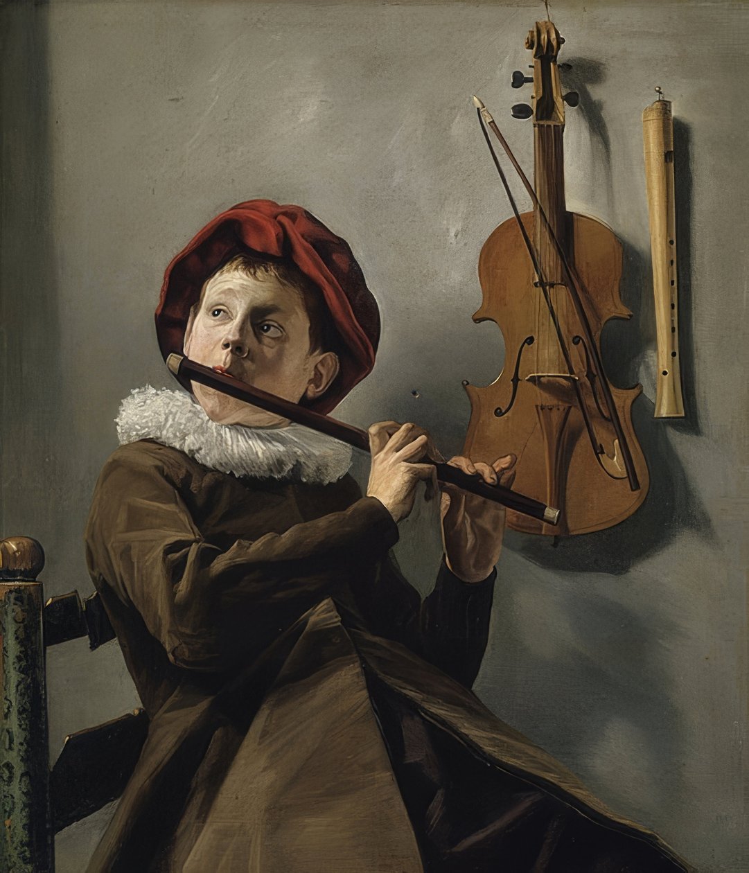Dreng med fløjte. 1630