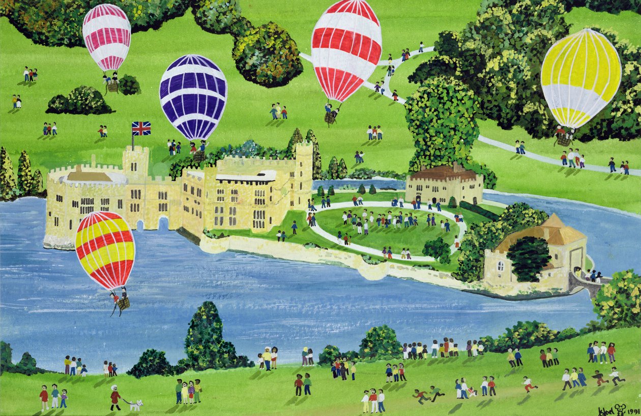 Ballonflyvning på Leeds Castle af Judy Joel