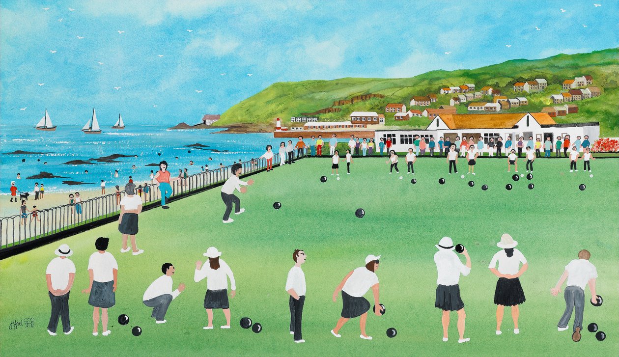 Bowling på Newlyn Green af Judy Joel