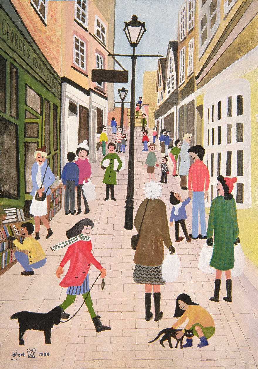 Christmas Steps, Bristol, 1989 af Judy Joel