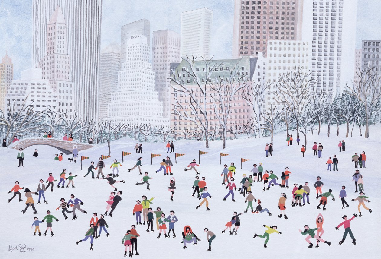Skøjtebane, Central Park, New York, 1994 af Judy Joel