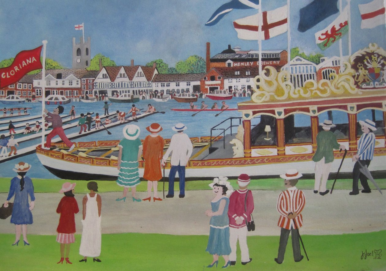 Henley - The Glorianna, 2012 (Gouache på papir) af Judy Joel