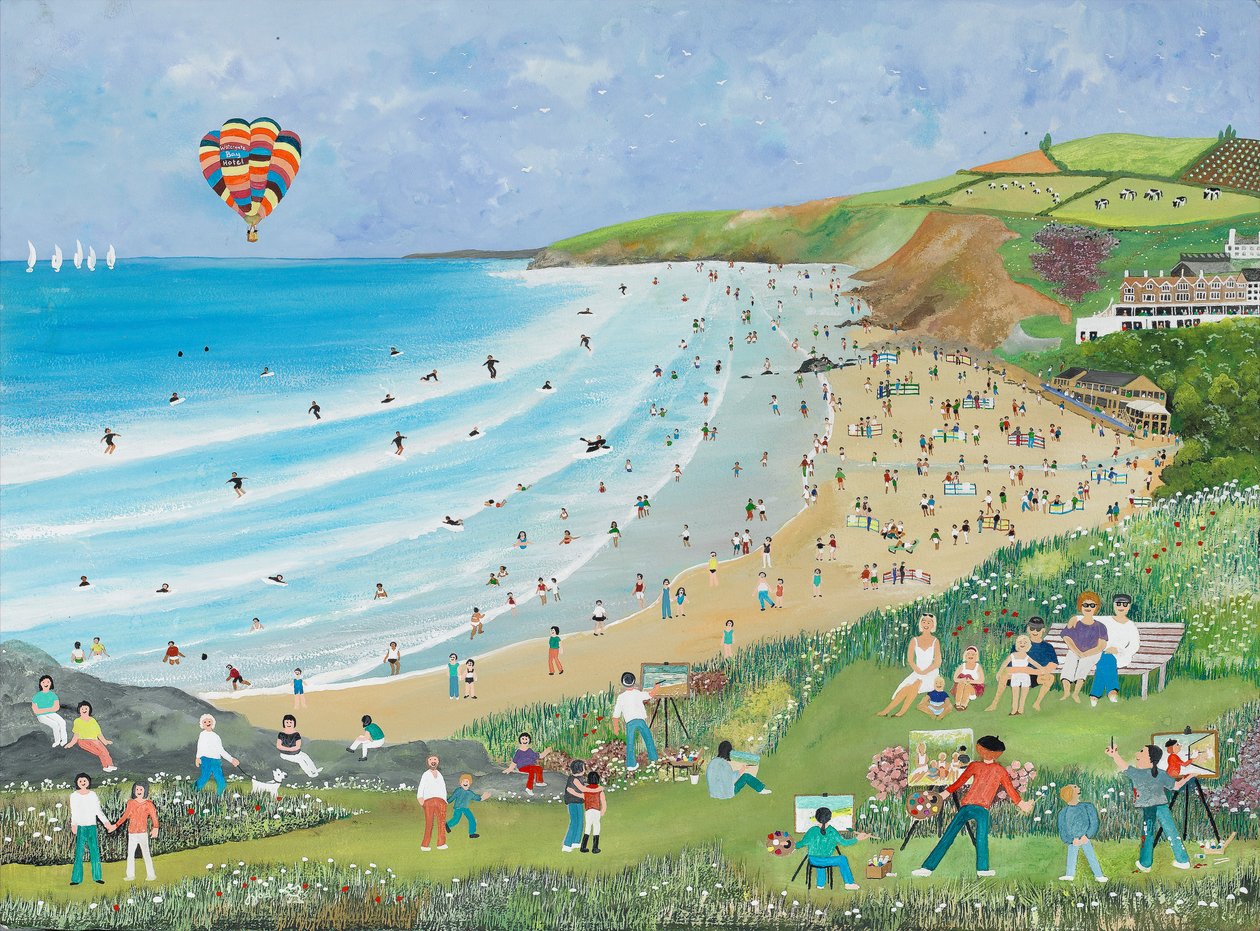 Watergate Bay, Cornwall af Judy Joel
