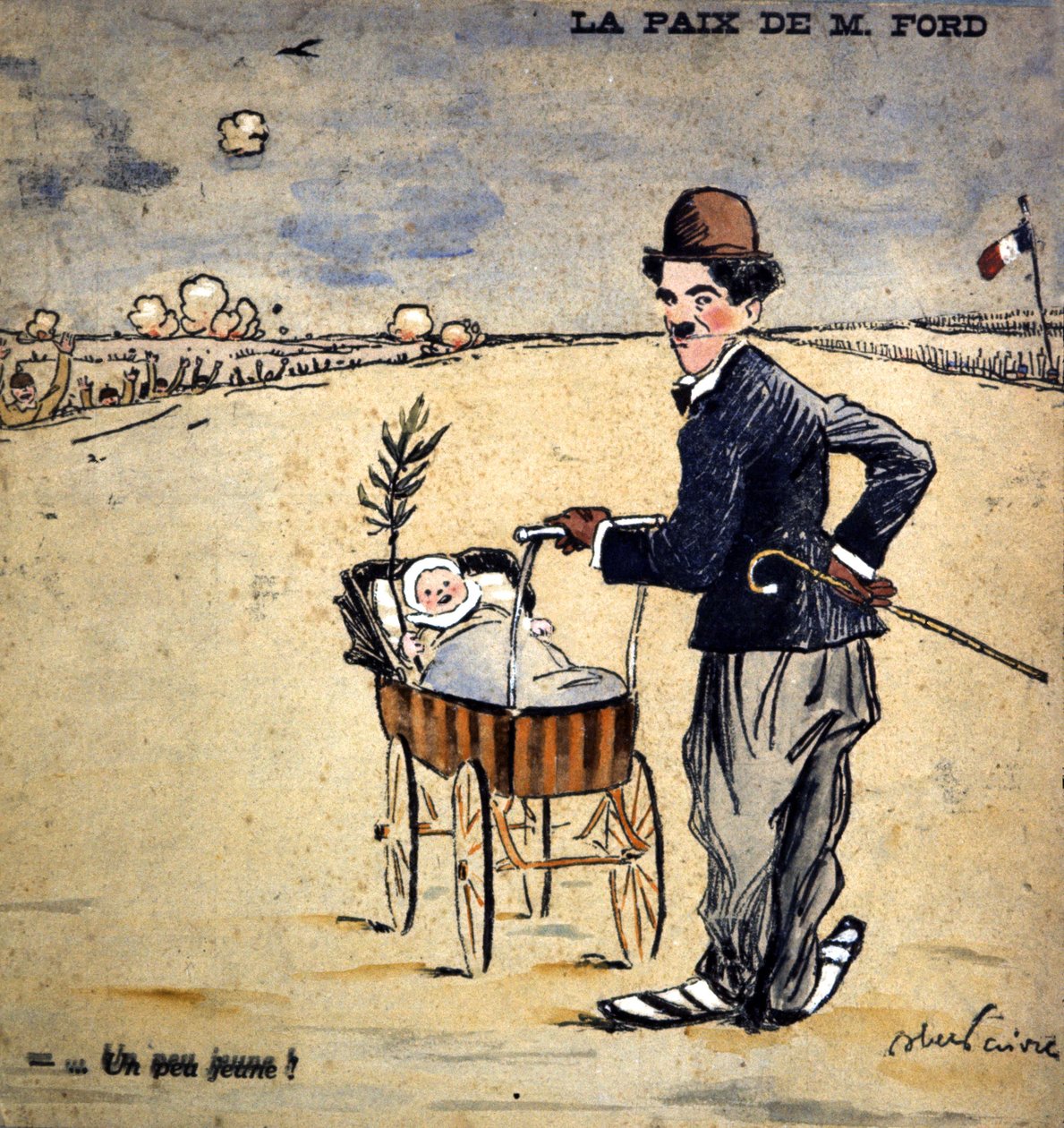 Mr. Fords fred, 1917 af Jules Abel Faivre