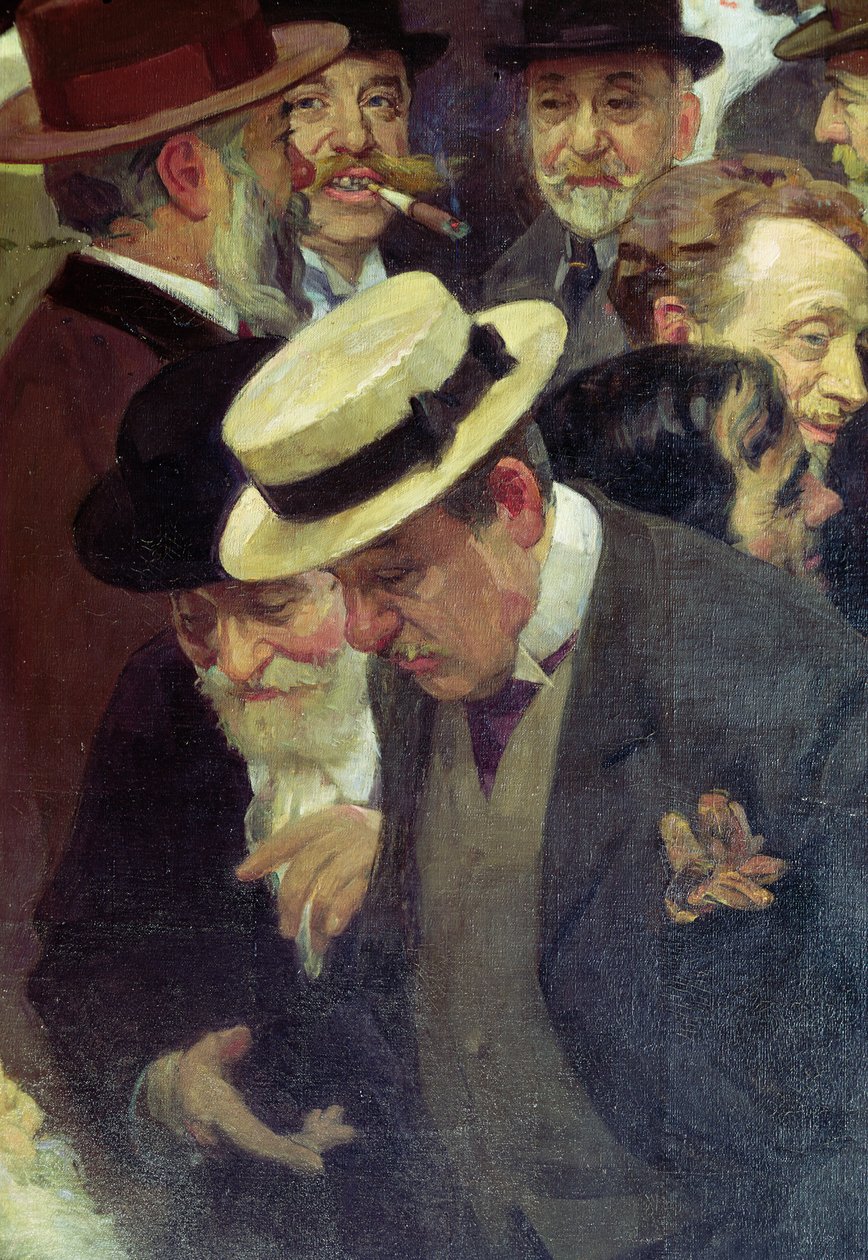 Fredag i den franske kunstnersalon (detalje), 1911 af Jules Alexandre Gruen or Grun