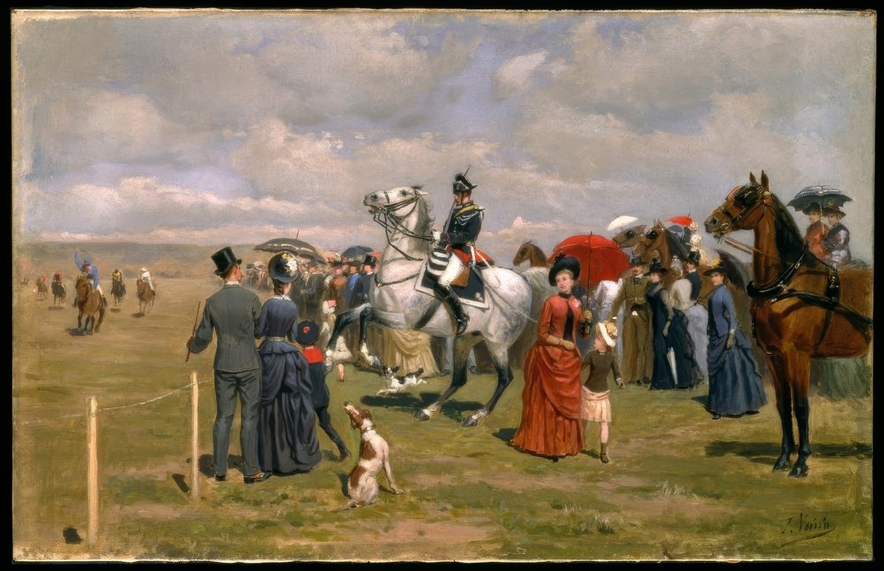 J.A.Voirin, ivrig efter at deltage i kapløbet/maleriet, 1800-tallet af Jules Antoine Voirin