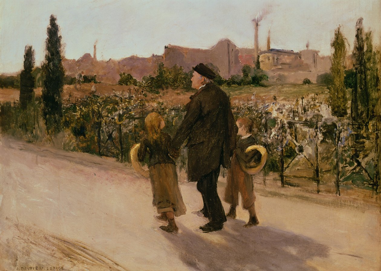 Alle Sjæles Dag, c.1882 af Jules Bastien Lepage
