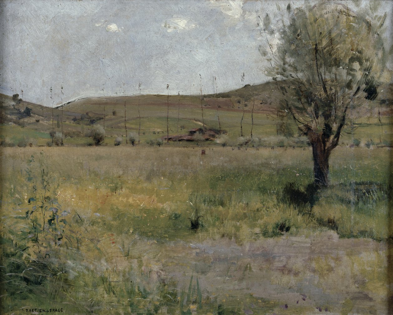 Sommerlandskab af Jules Bastien Lepage