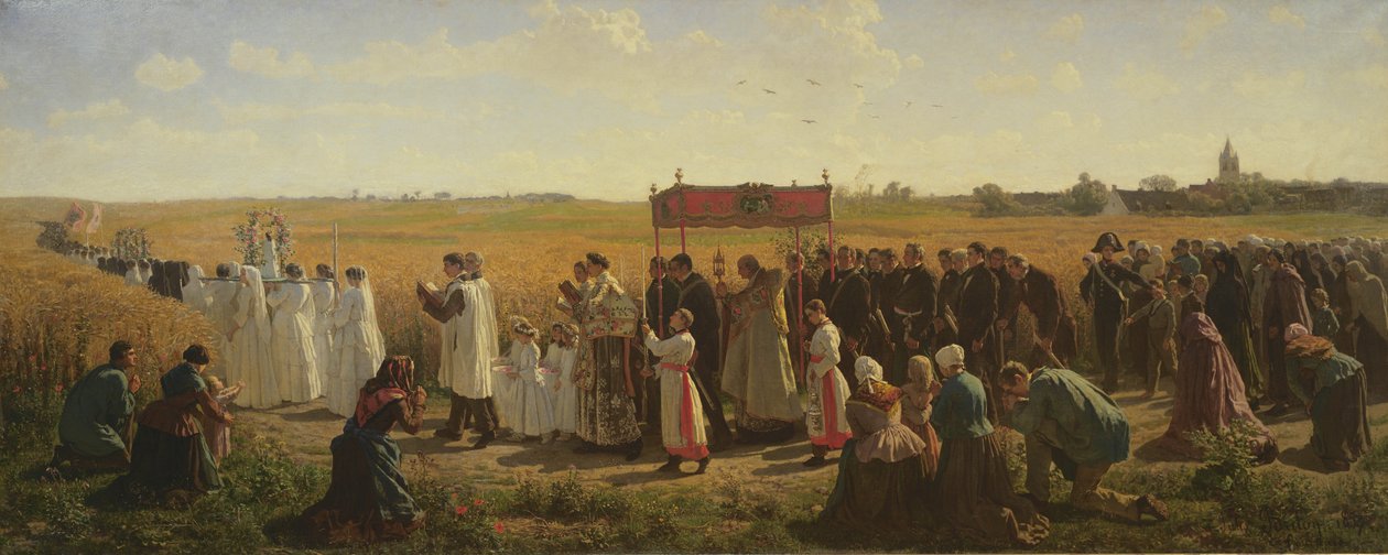 Hvedens velsignelse i Artois, 1857 af Jules Breton