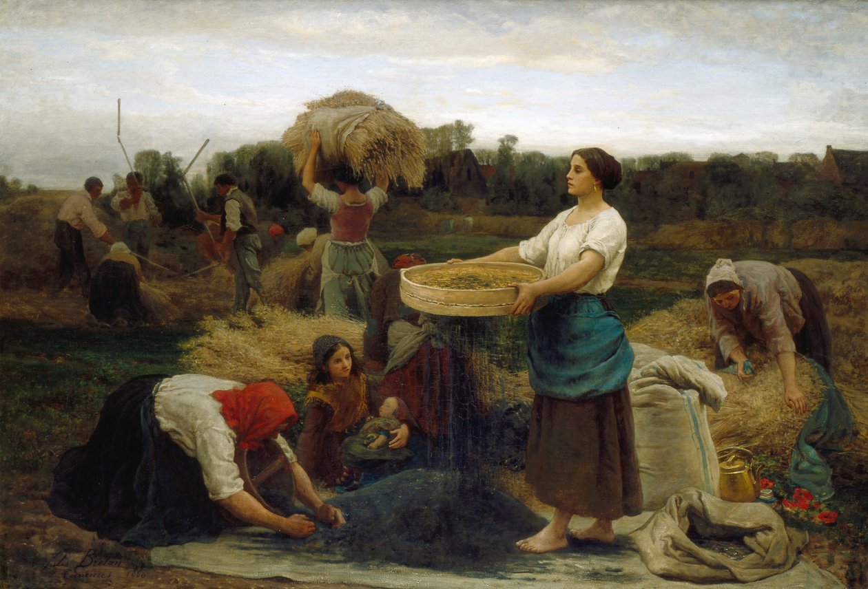 Colza (høster af rapsfrø), 1860 af Jules Breton