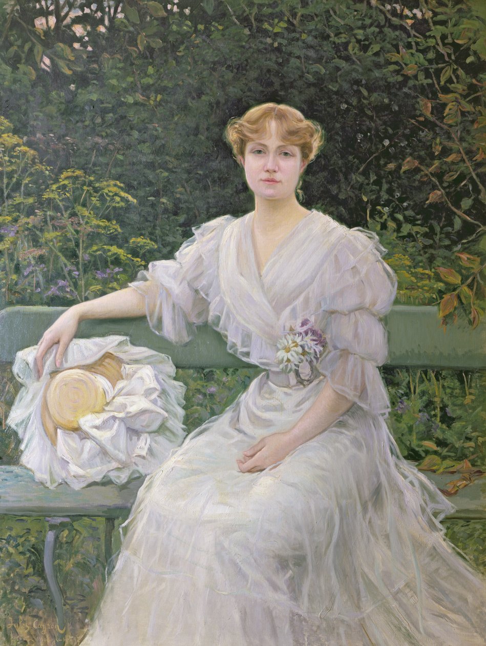Portræt af Marguerite Durand (1864-1936) 1897 af Jules Cayron