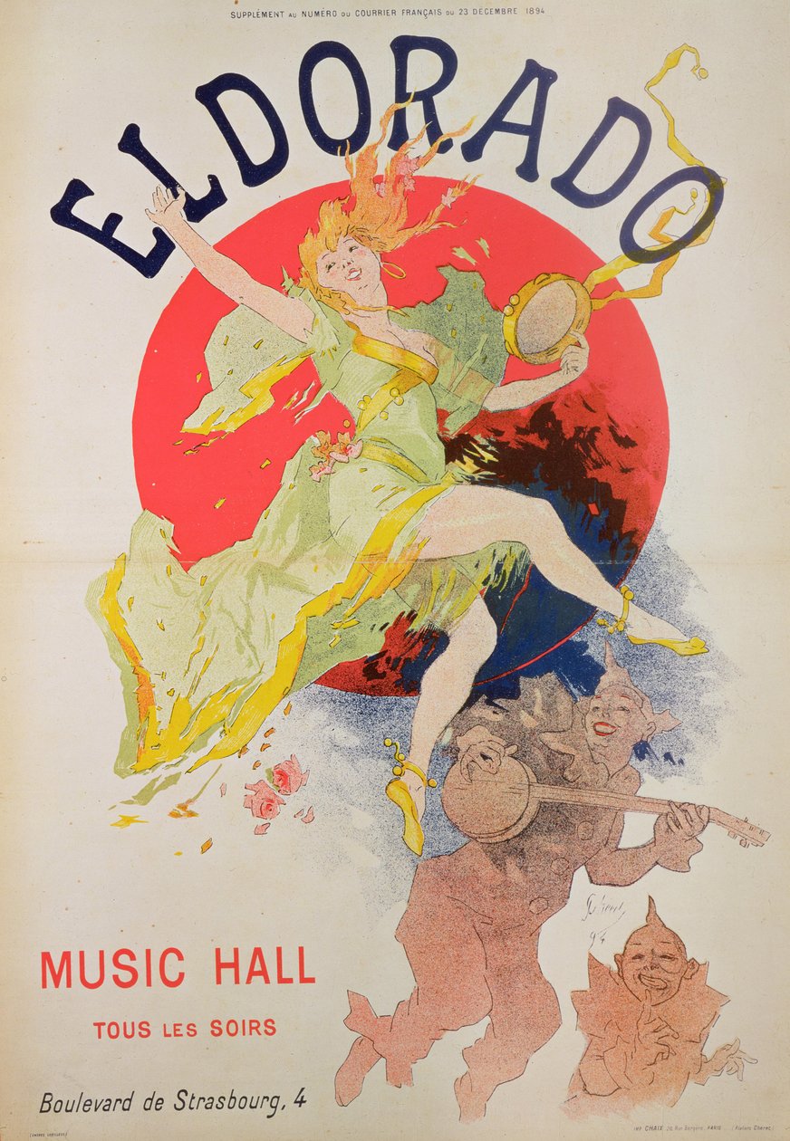 Plakat for El Dorado af Jules Cheret (1836-1932) af Jules Cheret