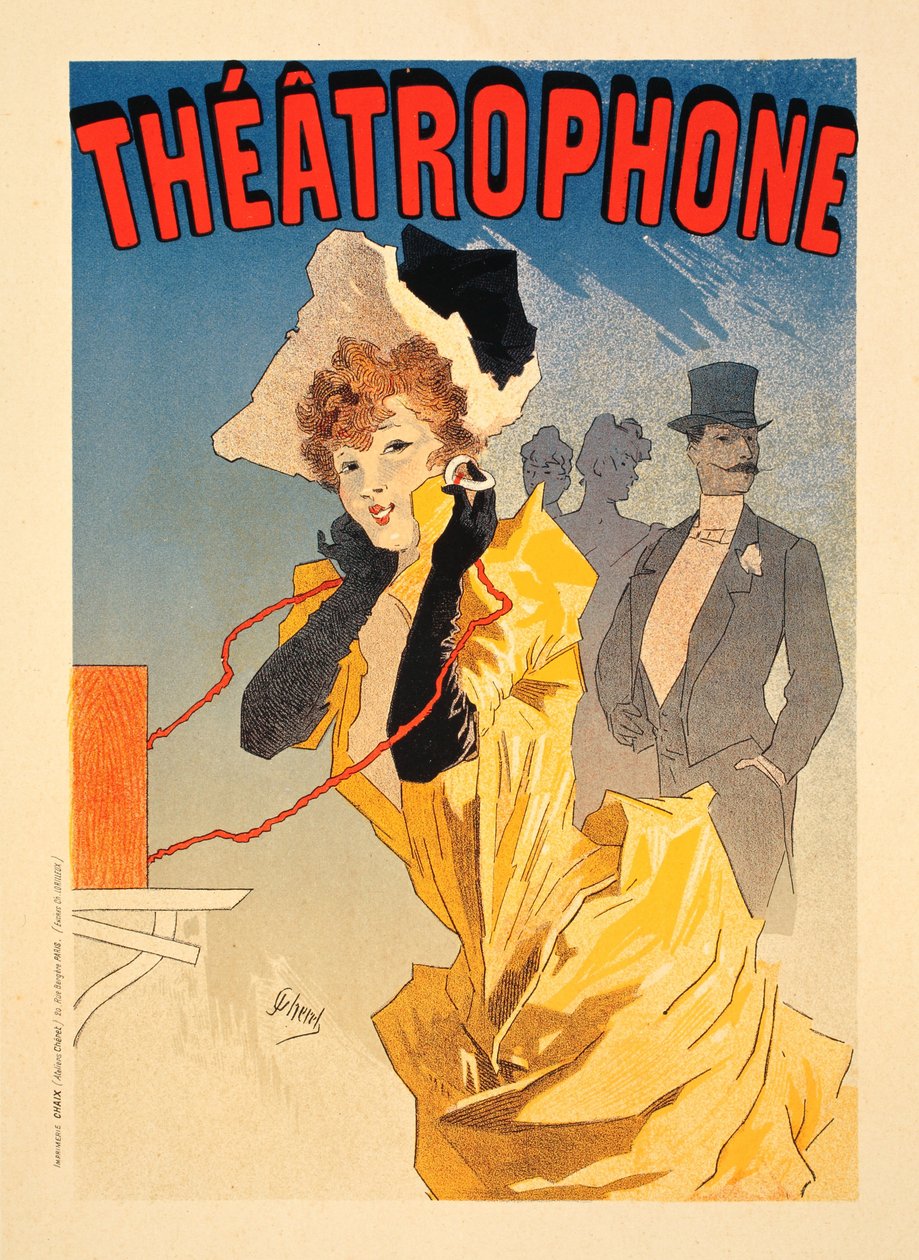 Teatrofon, 1890 af Jules Cheret