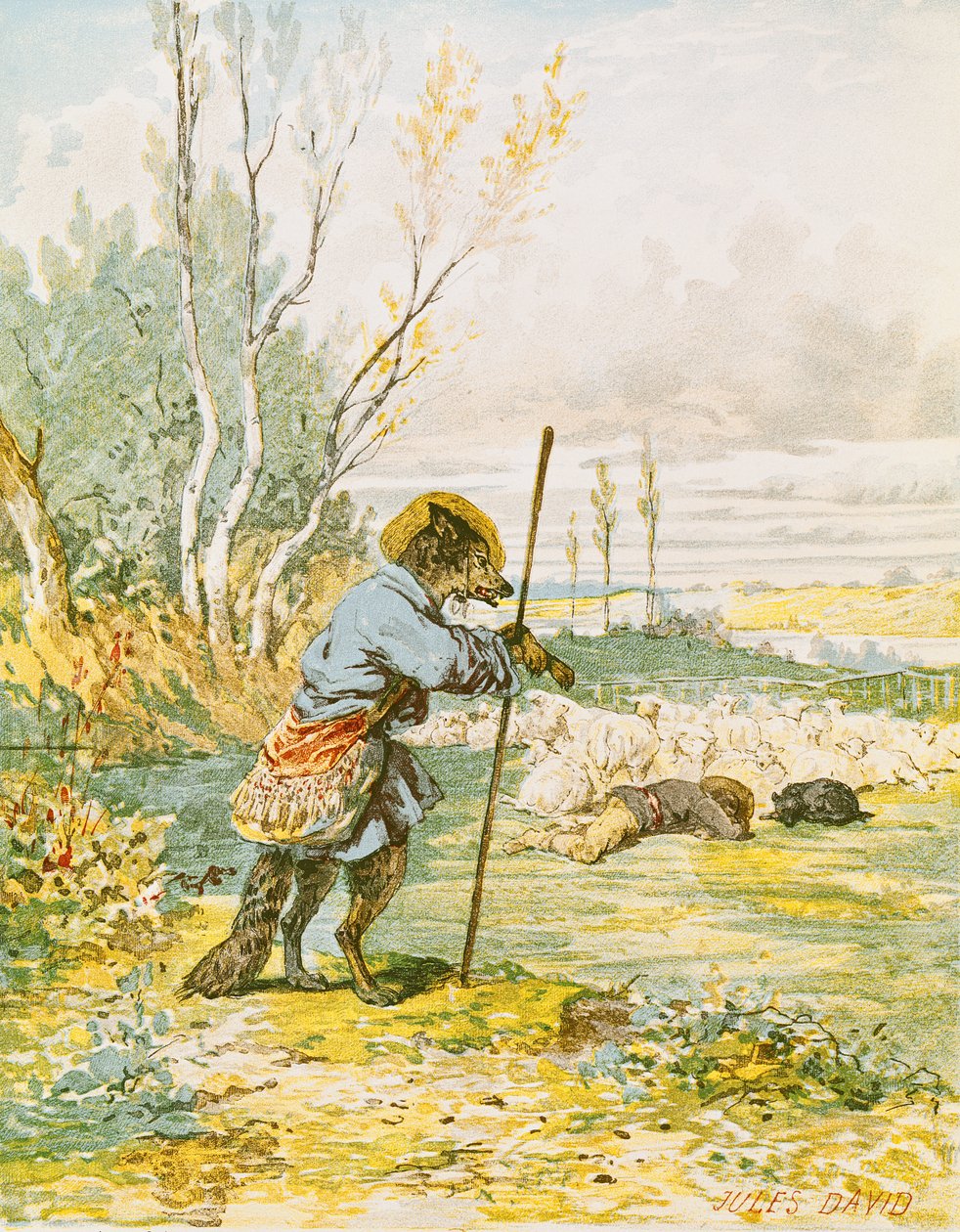 Ulven som hyrde, fra 