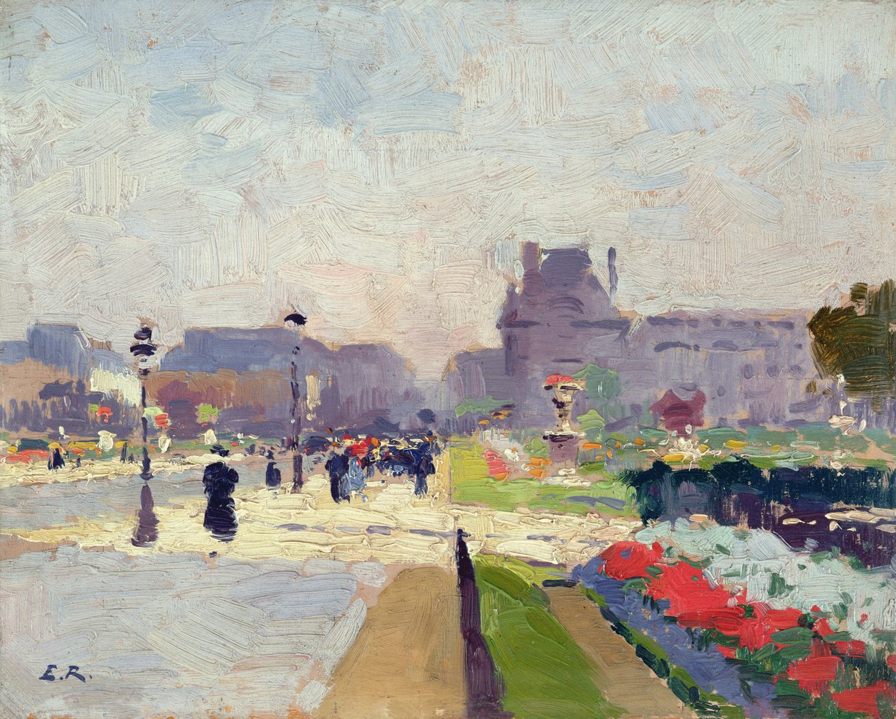 Avenue Paul Deroulede, Tuilerierne, Paris af Jules Ernest Renoux